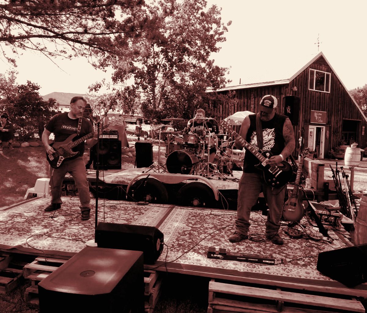 High Strangeness playing an outdoor stage