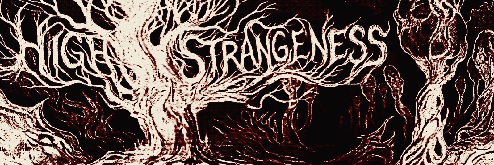 High Strangeness logo in twisted-tree artwork